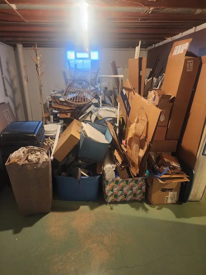 Roll-off dumpster container at job site for Cleanout Dumpster Rental in Lake Dallas